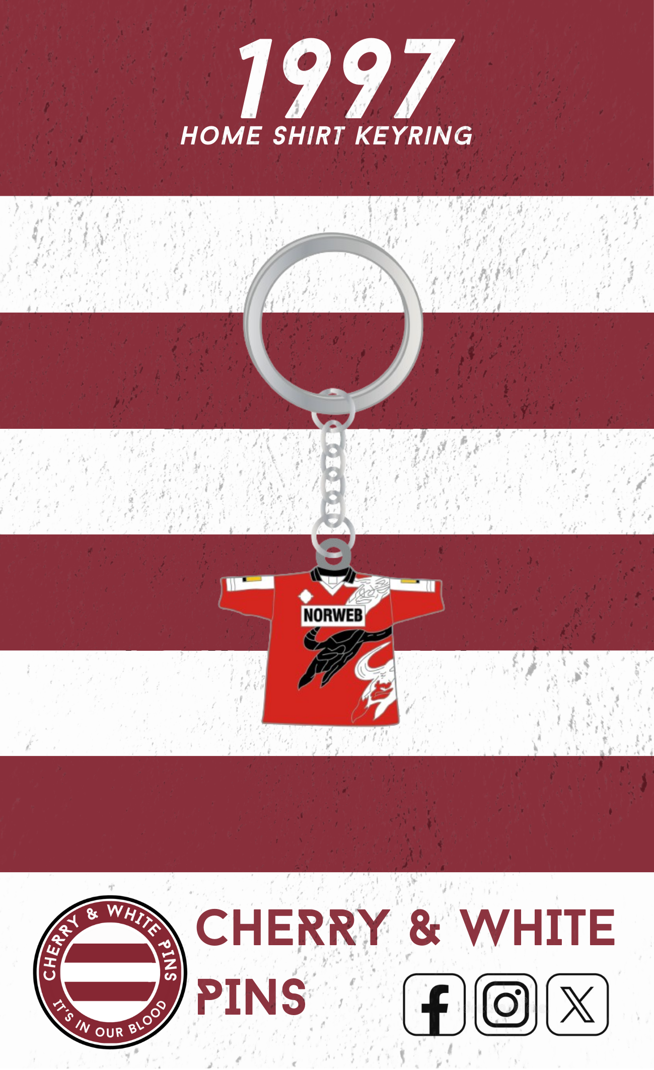 1997 Home Shirt Keyring