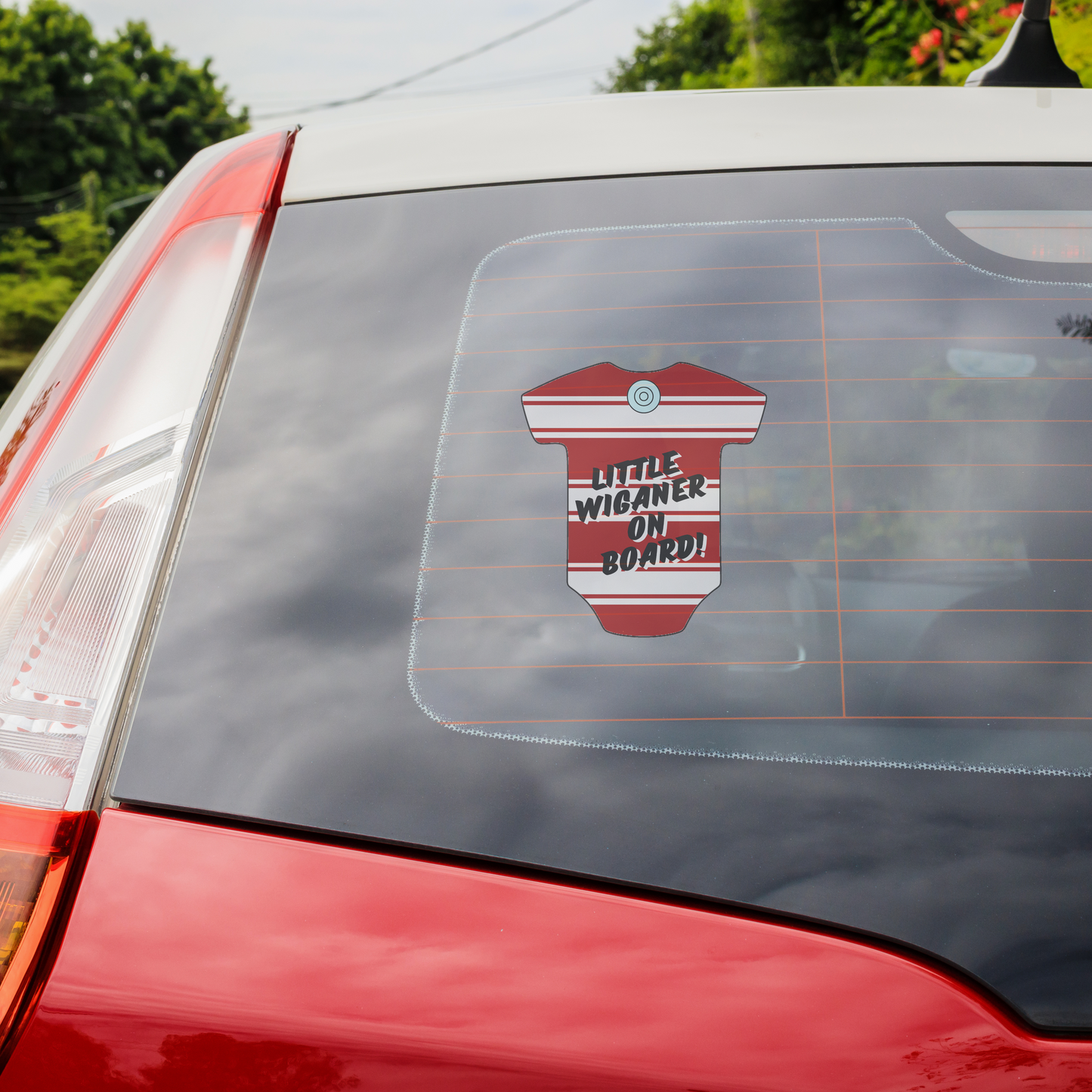 Little Wiganer on board Car sign