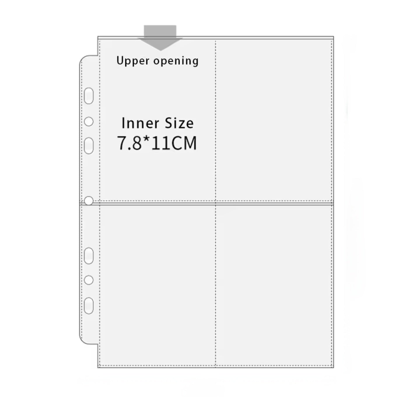 Wigan Trading Card Binder Sleeves (Pack of 10) Cherry & White Pins Wigan Trading Card Binder Sleeves (Pack of 10) Cherry & White Pins