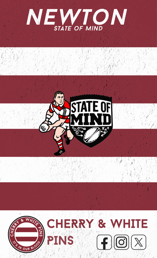 Terry Newton State Of Mind Pin Badge