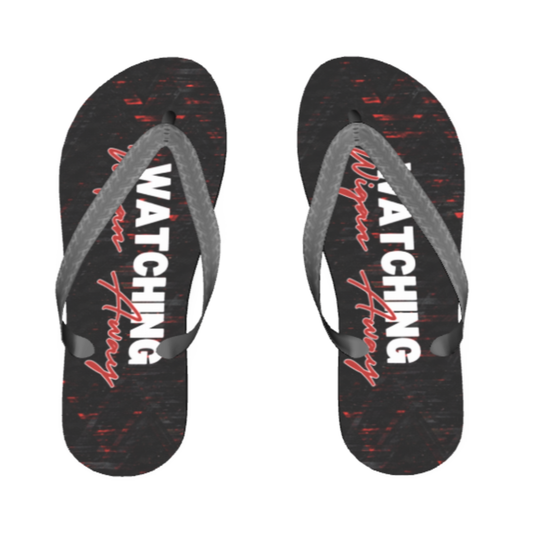 2026 Watching Wigan Away Flip Flops (Away Kit)