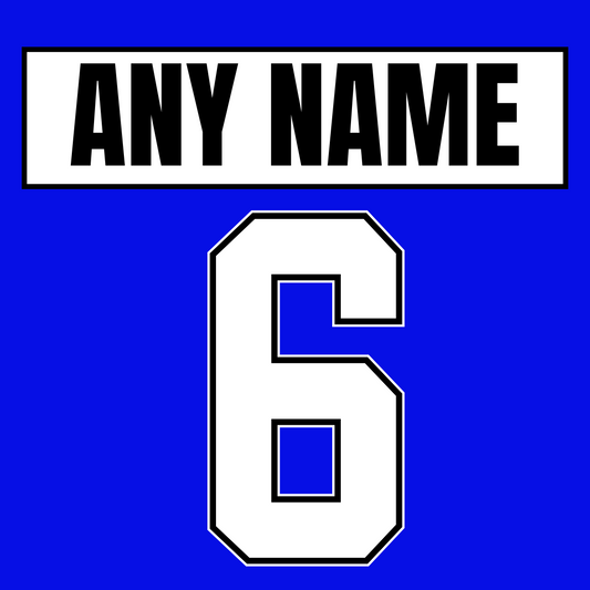 1997 Away Shirt Printing