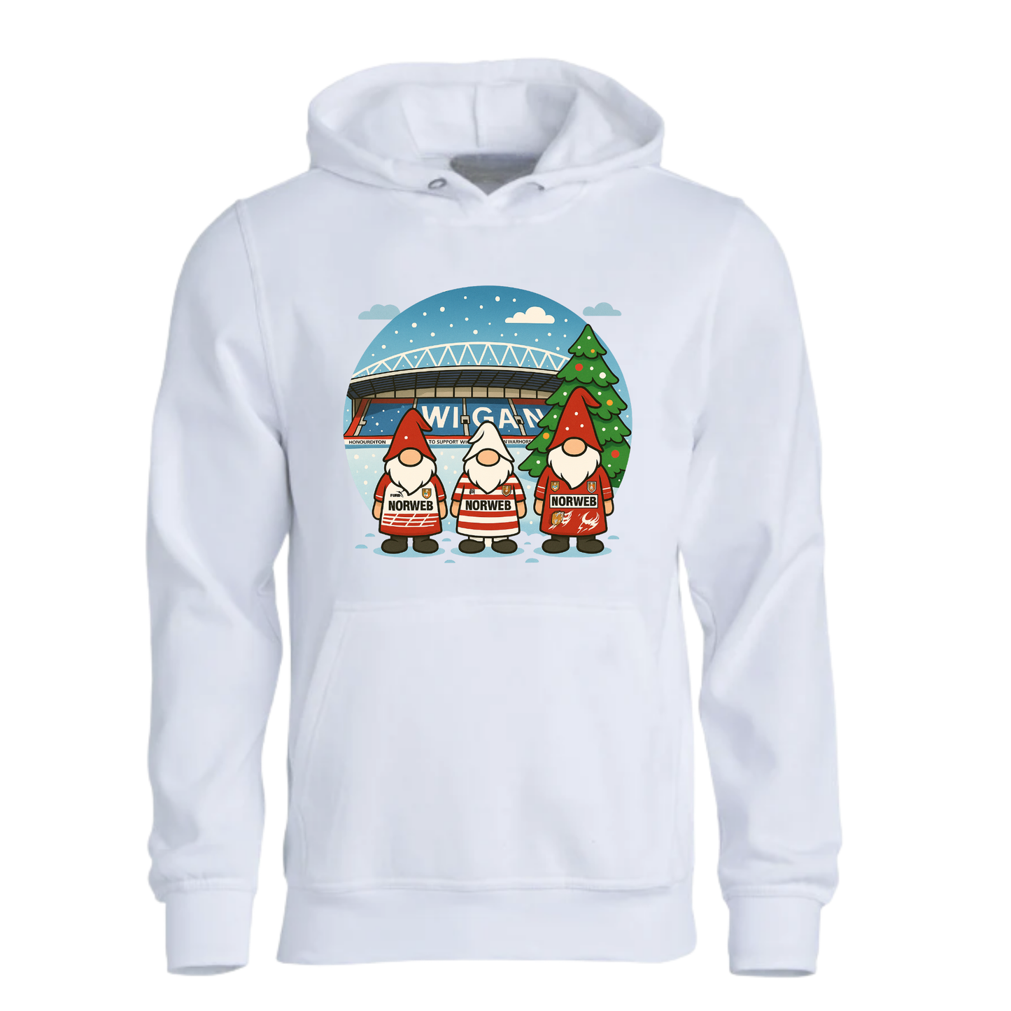 Wigan Retro Gonk Stadium Hoodie