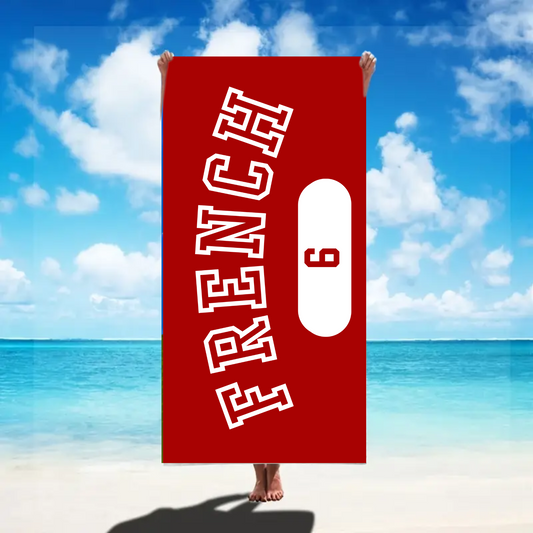 French 6 Beach Towel