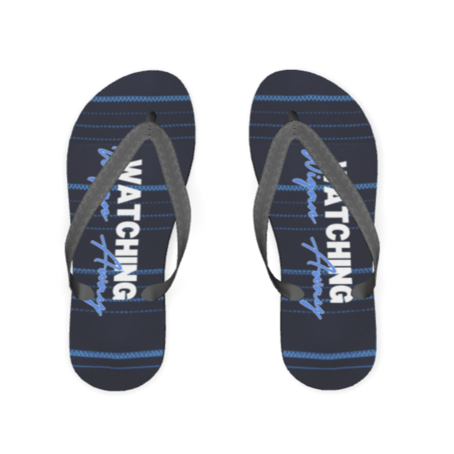 Watching Wigan Away Flip Flops (Away Kit)