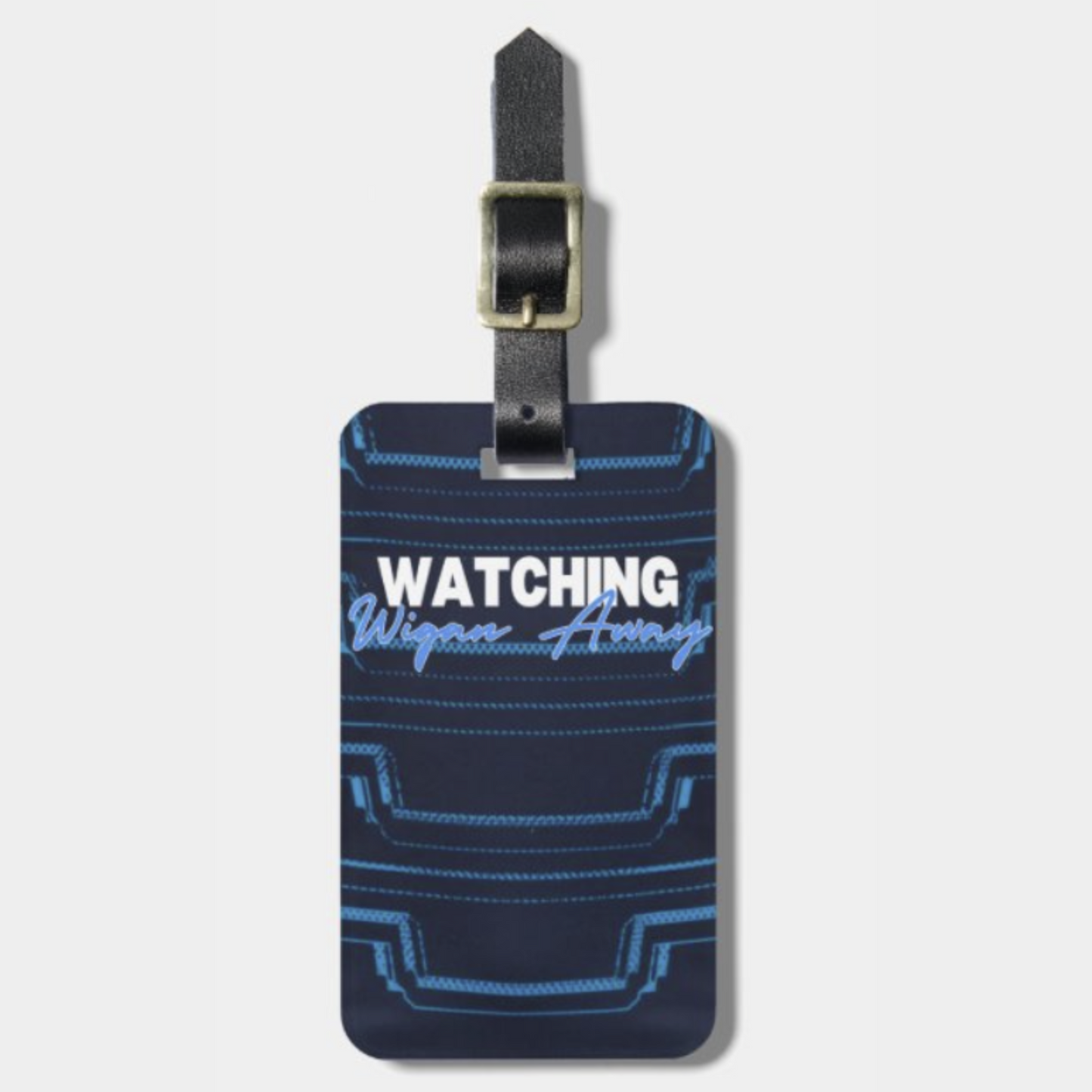 Watching Wigan Away Luggage Tag (Away Kit)