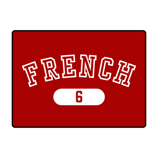 French 6 Mouse Mat