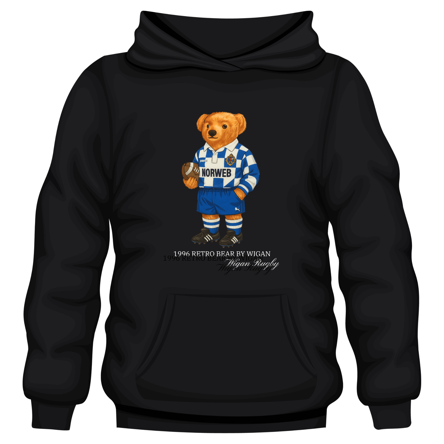 Retro Bear Away Hoodie