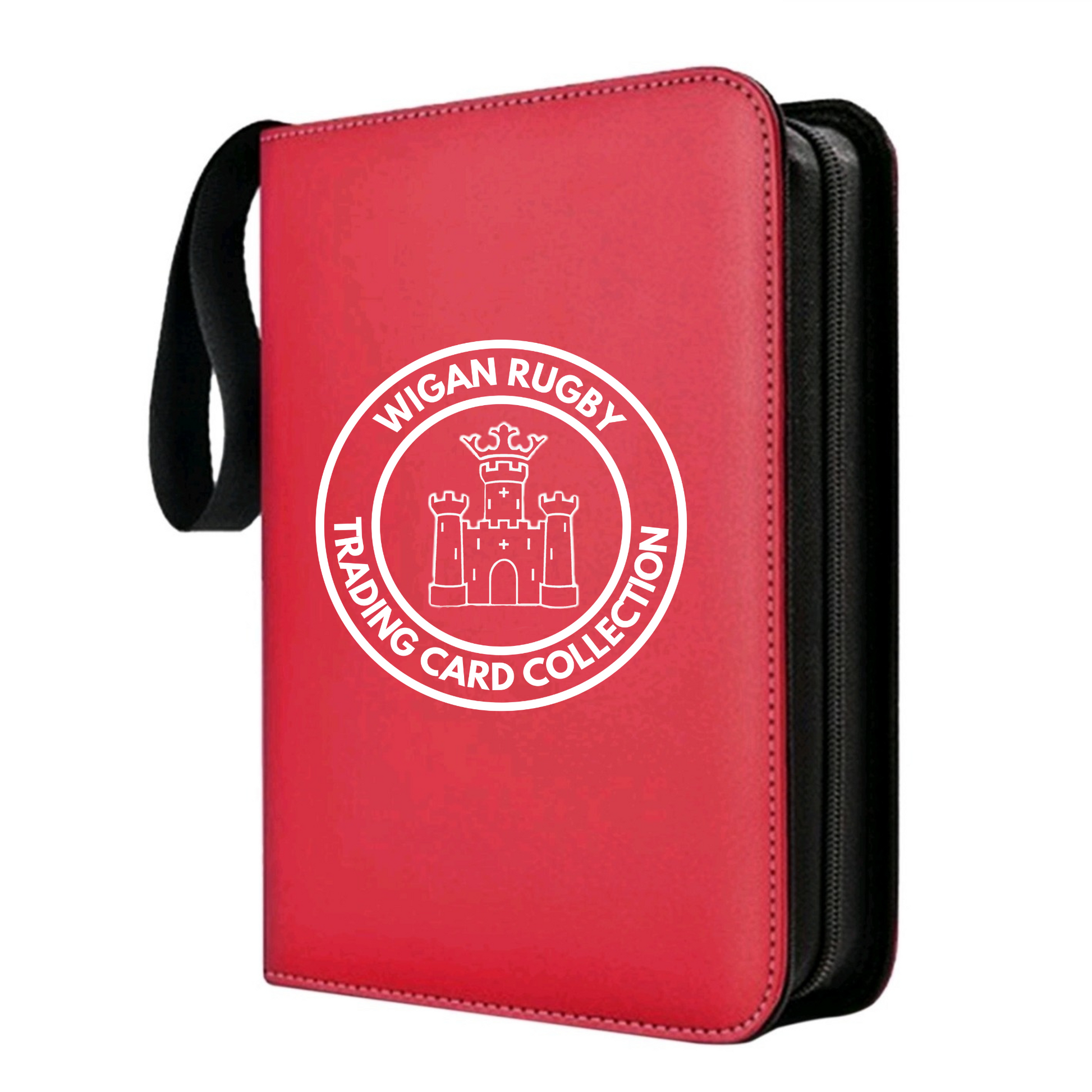 Wigan Trading Card Binder Sleeves (Pack of 10) Cherry & White Pins Wigan Trading Card Binder Sleeves (Pack of 10) Cherry & White Pins